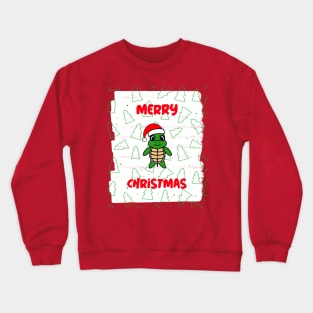 Merry Christmas Funny Turtle Crewneck Sweatshirt